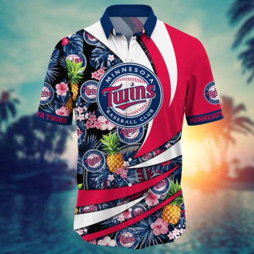 Minnesota Twins MLB Flower Hawaii Shirt  For Fans, Summer Football Shirts