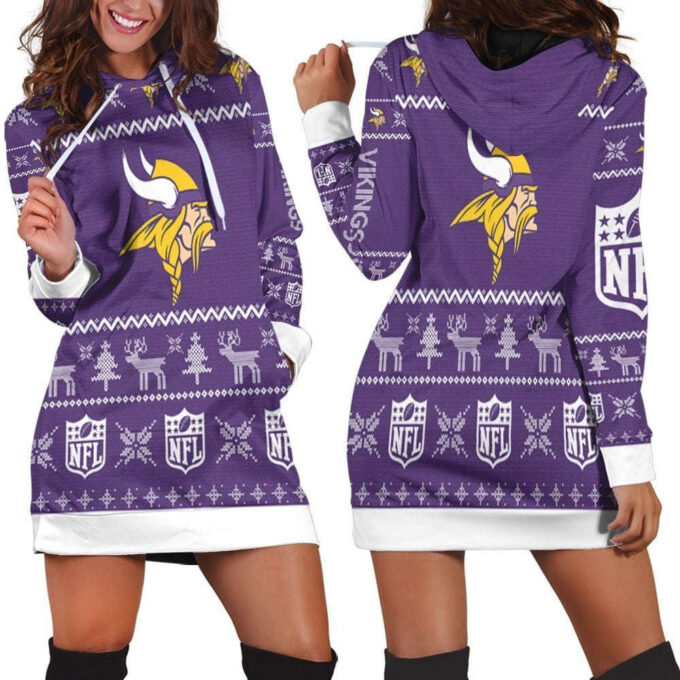 Minnesota Vikings Hoodie Dress For Women