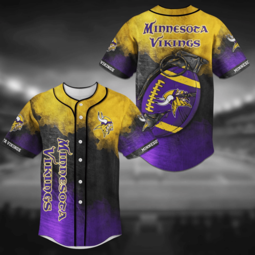 Minnesota Vikings NFL Baseball Jersey Shirt Grenade  For Men Women