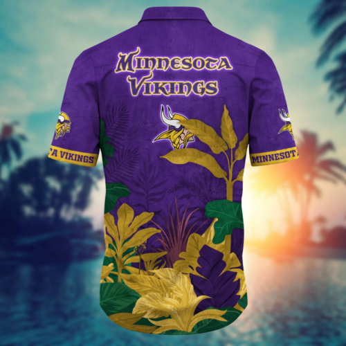 Minnesota Vikings NFL Flower Hawaii Shirt  For Fans, Summer Football Shirts