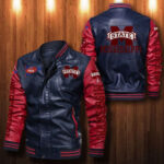 Mississippi State Bulldogs Leather Bomber Jacket