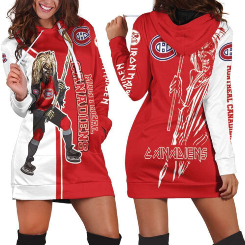 Montreal Canadiens And Zombie Hoodie Dress For Women
