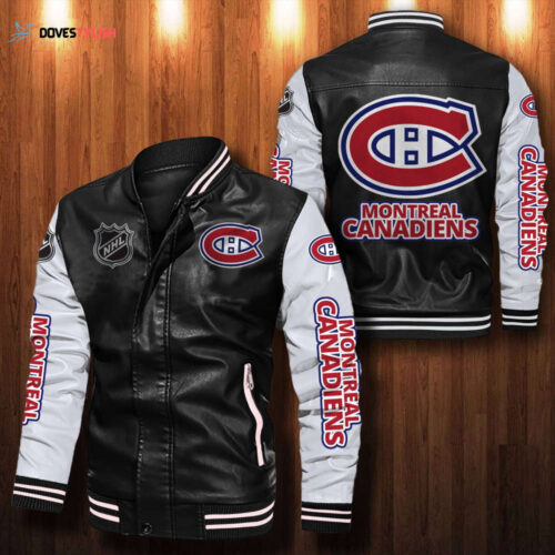 Montreal Canadiens Leather Bomber Jacket