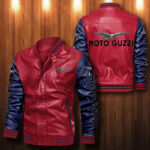 Moto Guzzi Leather Bomber Jacket