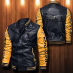 Moto Guzzi Leather Bomber Jacket