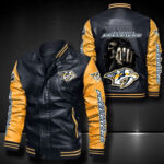 Nashville Predators Leather Bomber Jacket