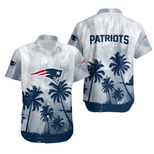 New England Patriots Coconut Trees NFL Gift For Fans Hawaiian Shirt