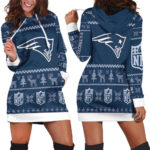 New England Patriots Hoodie Dress For Women