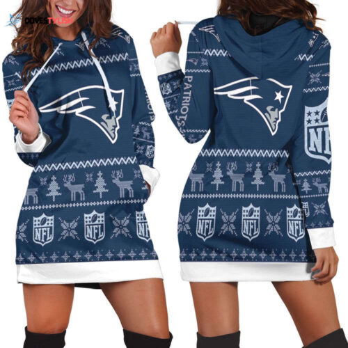 New England Patriots Hoodie Dress For Women