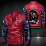 New England Patriots Leather Bomber Jacket