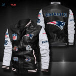 New England Patriots Leather Bomber Jacket