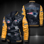 New England Patriots Leather Bomber Jacket