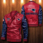 New England Patriots Leather Bomber Jacket