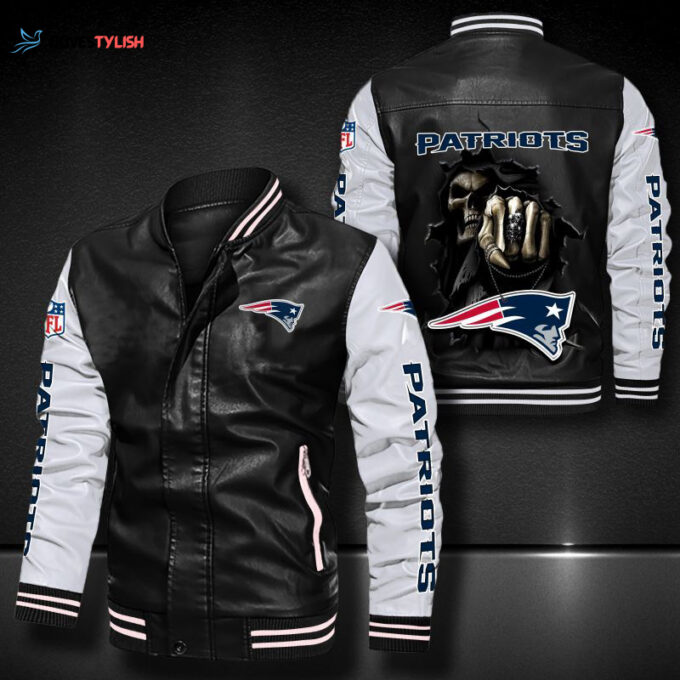 New England Patriots Leather Bomber Jacket