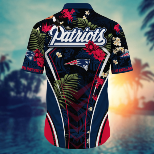 New England Patriots NFL Flower Hawaii Shirt   For Fans, Summer Football Shirts