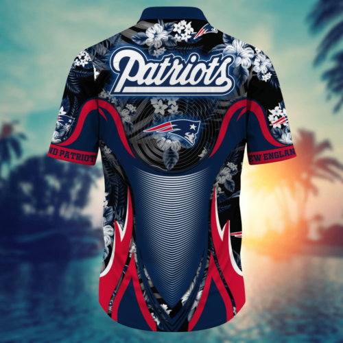 New England Patriots NFL Flower Hawaii Shirt  For Fans, Summer Football Shirts