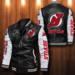 New Jersey Devils Leather Bomber Jacket