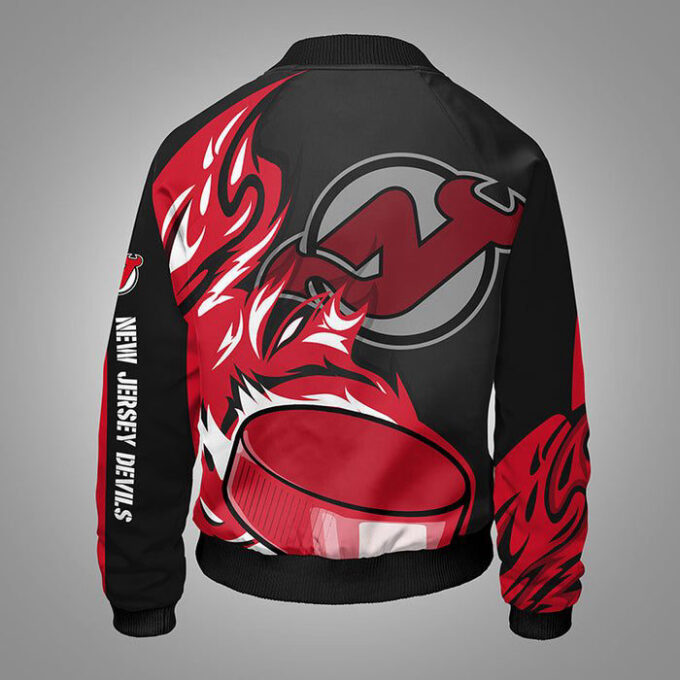 New Jersey Devils Red Bomber Jacket