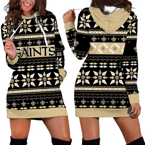 New Orleans Saints Hoodie Dress For Women