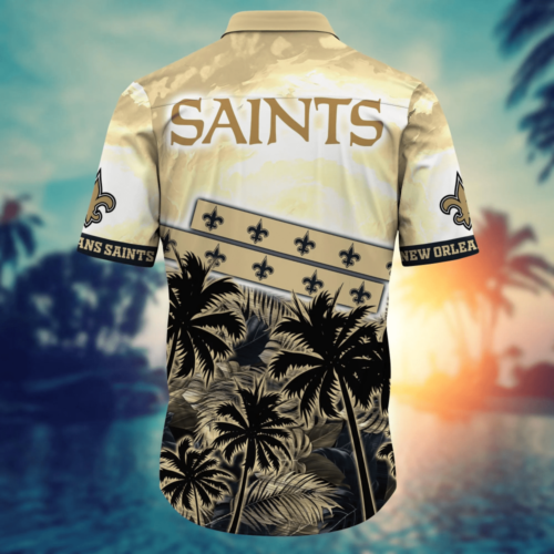 New Orleans Saints NFL Flower Hawaii Shirt  For Fans, Summer Football Shirts