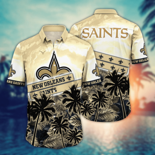 New Orleans Saints NFL Flower Hawaii Shirt  For Fans, Summer Football Shirts