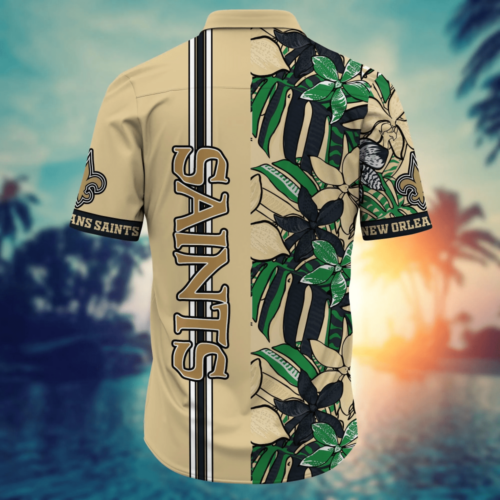 New Orleans Saints NFL Flower Hawaii Shirt  For Fans, Summer Football Shirts