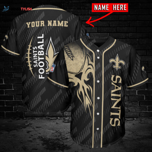 New Orleans Saints Personalized Baseball Jersey AZC49