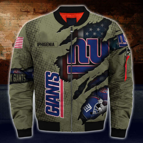 New York Giants Custom Bomber Jacket