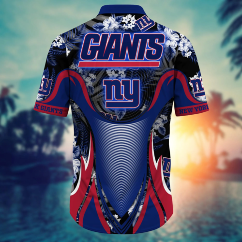 New York Giants NFL Flower Hawaii Shirt   For Fans, Summer Football Shirts