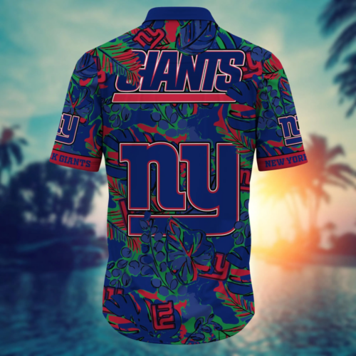 New York Giants NFL Flower Hawaii Shirt   For Fans, Summer Football Shirts