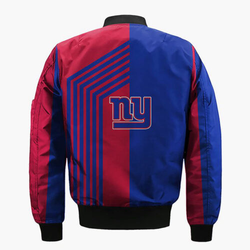 New York Giants Skull Blue Red Bomber Jacket