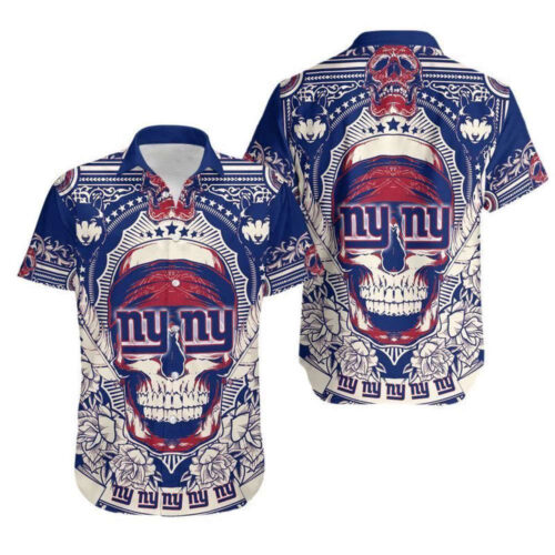New York Giants Skull Gift For Fan Hawaii Shirt Summer