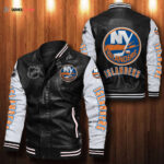 New York Islanders Leather Bomber Jacket