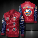 New York Islanders Leather Bomber Jacket