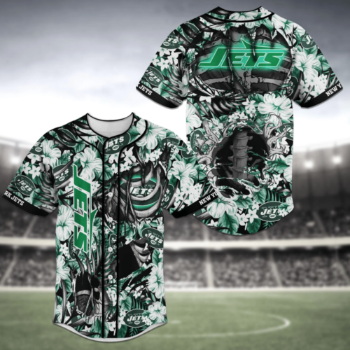 New York Jets Baseball Jersey Shirt Personalizedizable NFL Apparel  For Men Women