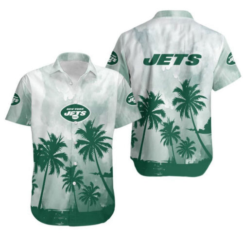 New York Jets Coconut Trees Gift For Fan Hawaiian Graphic Print