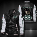 New York Jets Leather Bomber Jacket