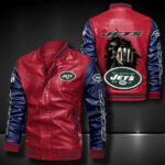 New York Jets Leather Bomber Jacket