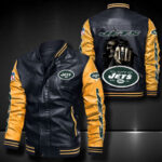 New York Jets Leather Bomber Jacket