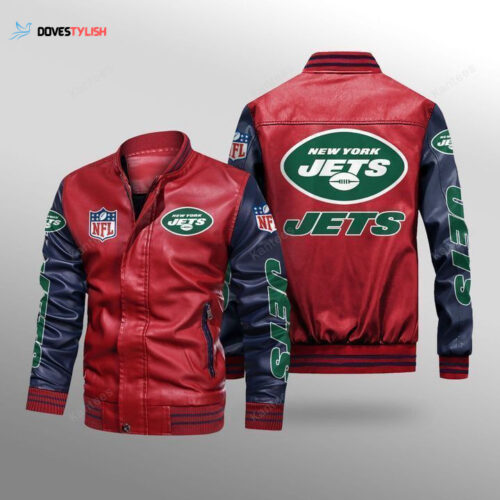New York Jets Leather Bomber Jacket