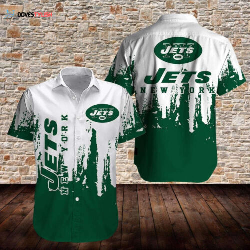 New York Jets White And Green Hawaiian Shirt For Men Women