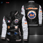 New York Mets Leather Bomber Jacket