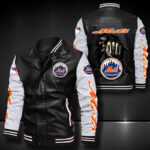 New York Mets Leather Bomber Jacket