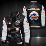 New York Mets Leather Bomber Jacket