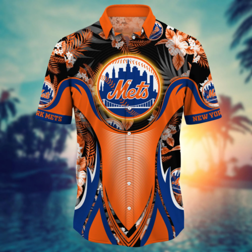 New York Mets MLB Flower Hawaii Shirt  For Fans, Summer Football Shirts
