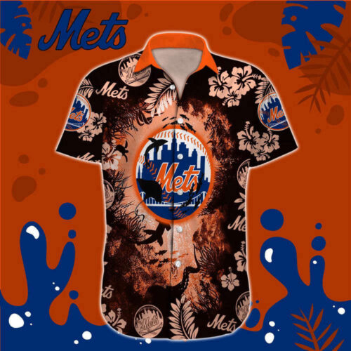 New York Mets MLB-Hawaiian Shirt Custom  For Men Women