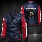 New York Yankees Leather Bomber Jacket
