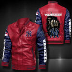 New York Yankees Leather Bomber Jacket