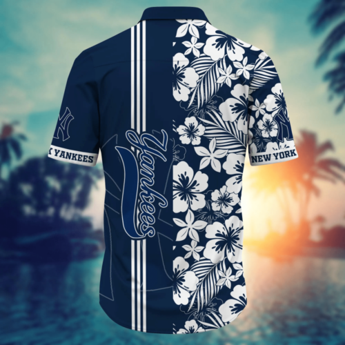 New York Yankees MLB Flower Hawaii Shirt  For Fans, Summer Football Shirts