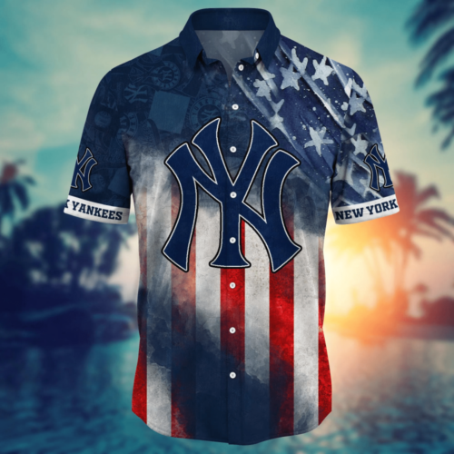 New York Yankees MLB Hawaii Shirt Independence Day, Summer Shirts For Men Women